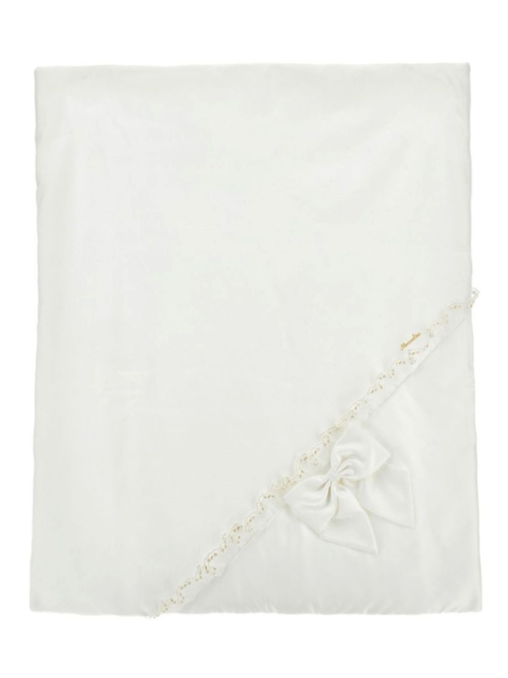 Coperta per neonata Monnalisa Kids bianco con ruches 35H004 8707 0001 MONNALISA KIDS