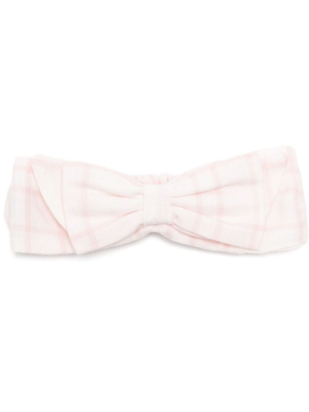 Fascia per neonata Monnalisa Kids rosa a quadri con fiocco 35H009 8018 0091 MONNALISA KIDS