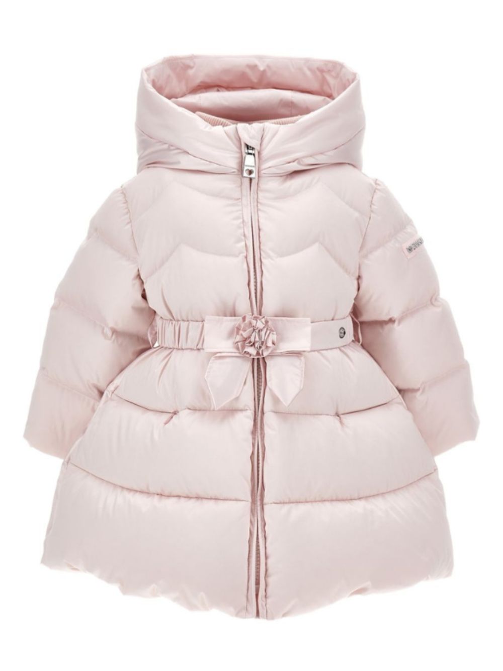 Giubbino per neonata Monnalisa Kids rosa con decorazione a fiori 37H102 8026 0013 MONNALISA KIDS