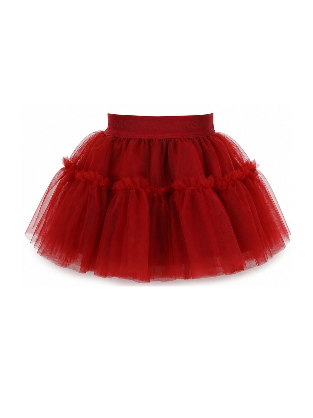 Gonna per neonata Monnalisa Kids rossa con trama in tulle 37HGON T9945 0043 MONNALISA KIDS