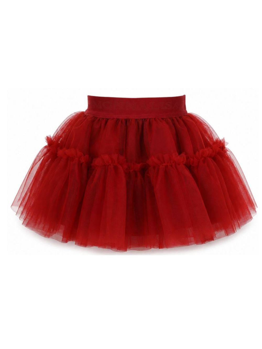 Gonna per neonata Monnalisa Kids rossa con trama in tulle 37HGON T9945 0043 MONNALISA KIDS