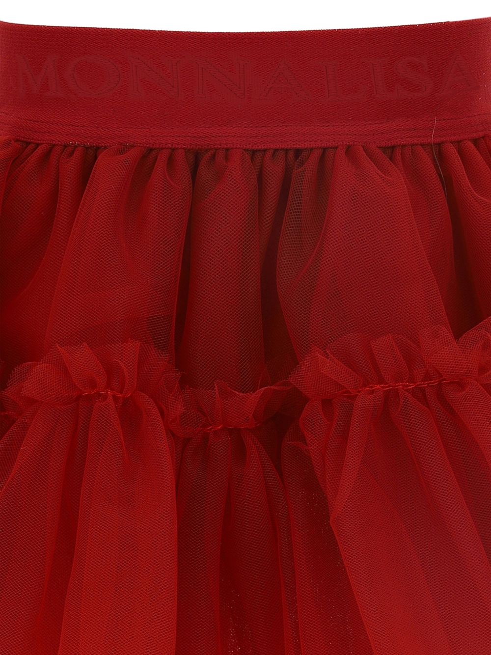 Gonna per neonata Monnalisa Kids rossa con trama in tulle 37HGON T9945 0043 MONNALISA KIDS