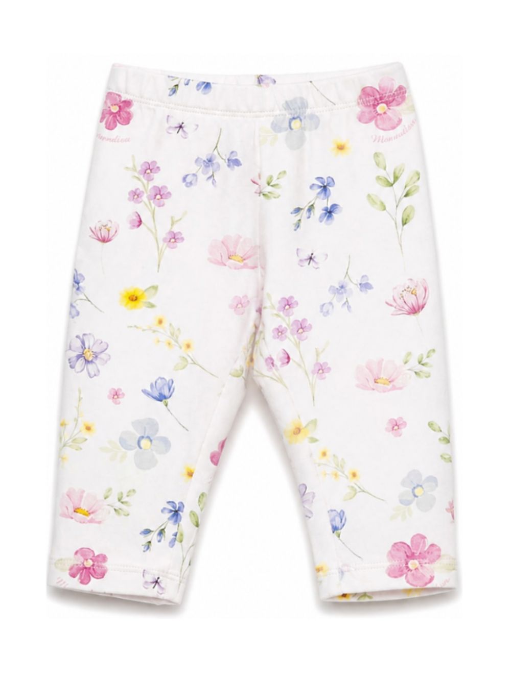 Leggings per neonata Monnalisa Kids rosa con stampa a fiori 39H406NP 8029 0063 MONNALISA KIDS