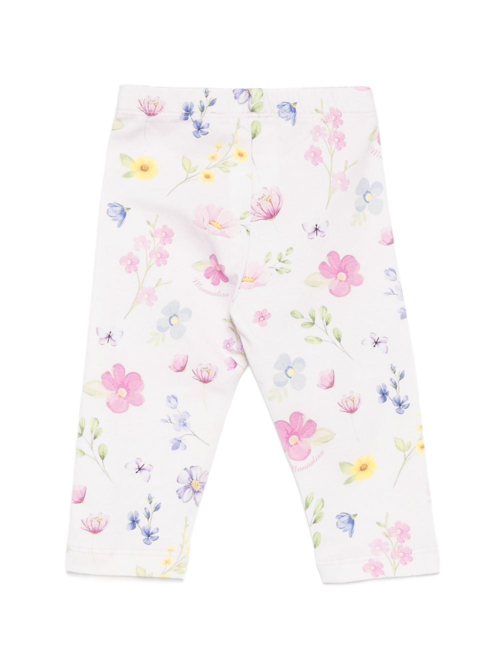 Leggings per neonata Monnalisa Kids rosa con stampa a fiori 39H406NP 8029 0063 MONNALISA KIDS
