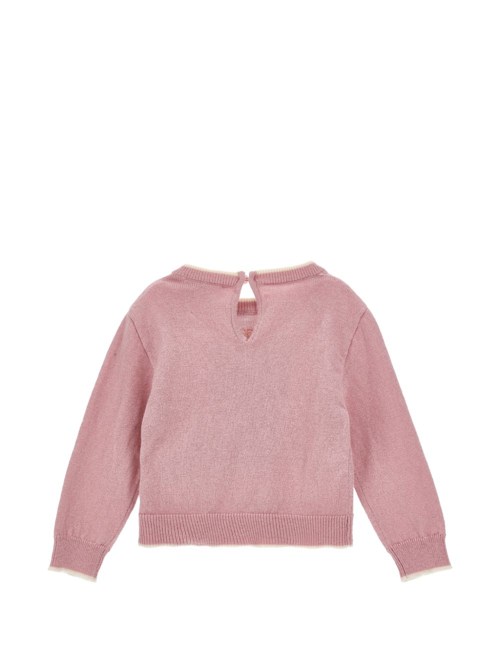 Maglione per neonata Monnalisa Kids rosa con motivo ricamato 39H605 8060 094F MONNALISA KIDS