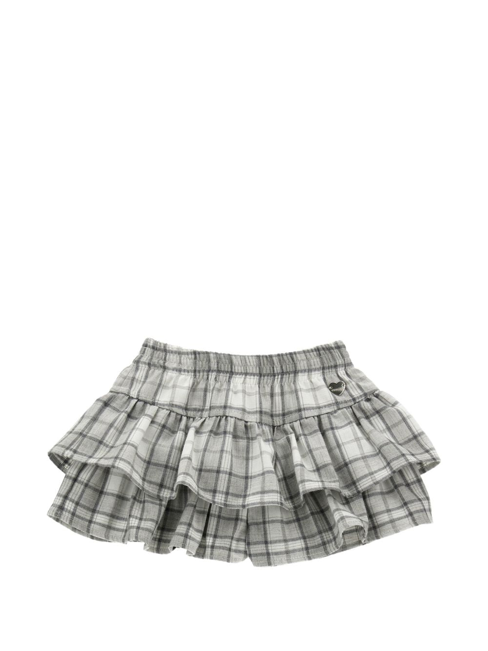 Gonna per neonata Monnalisa Kids grigia con motivo a quadri 39H701 8018 0033 MONNALISA KIDS