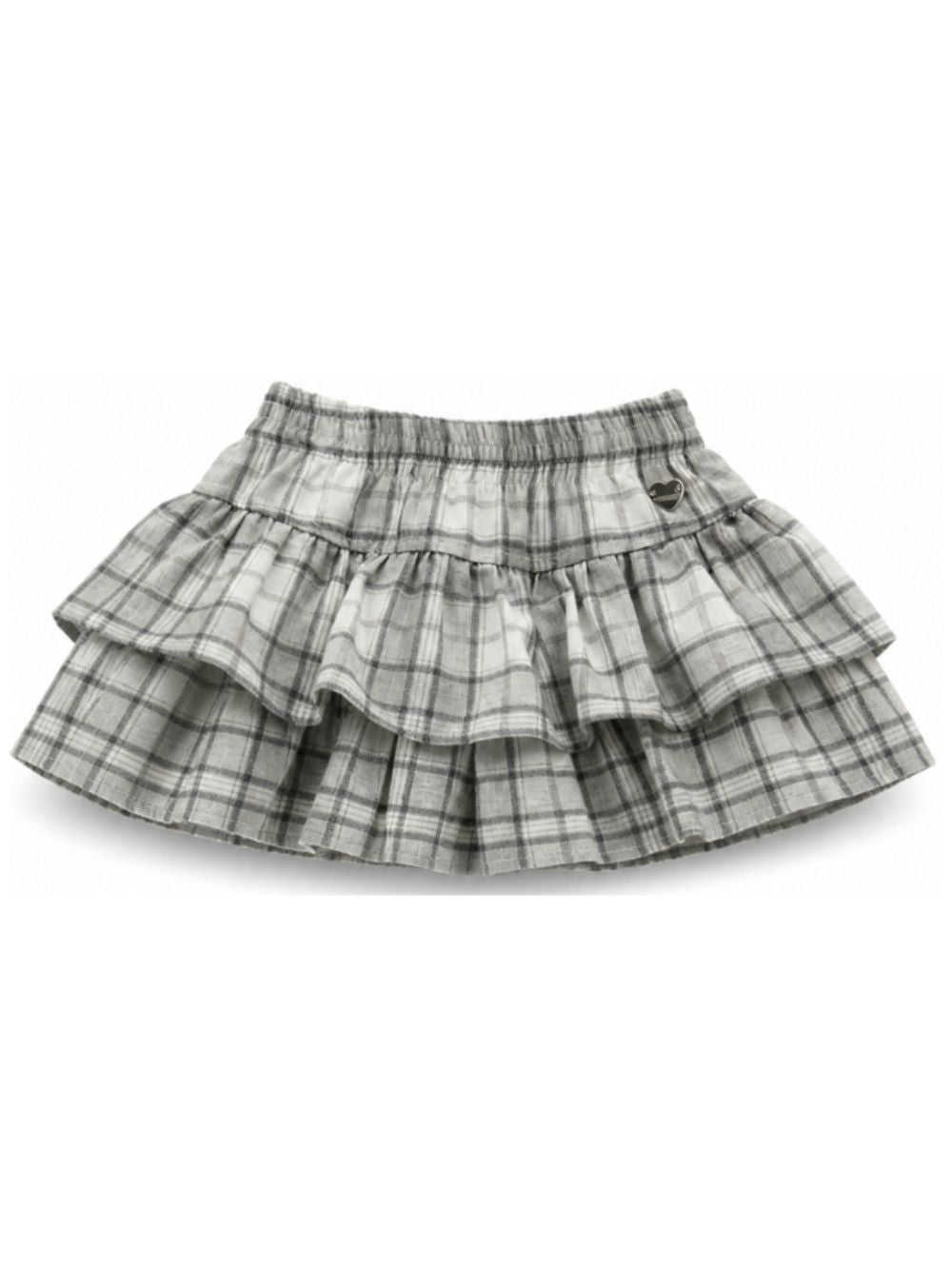 Gonna per neonata Monnalisa Kids grigia con motivo a quadri 39H701 8018 0033 MONNALISA KIDS