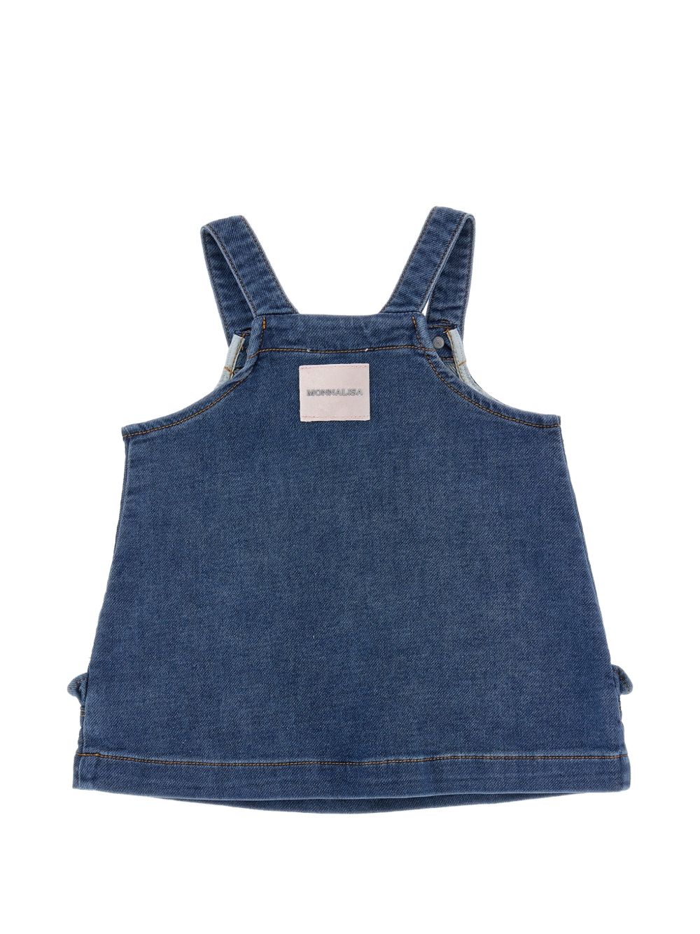 Abito per neonata Monnalisa Kids denim con ricamo a fiori 39H903 8042 0055 MONNALISA KIDS