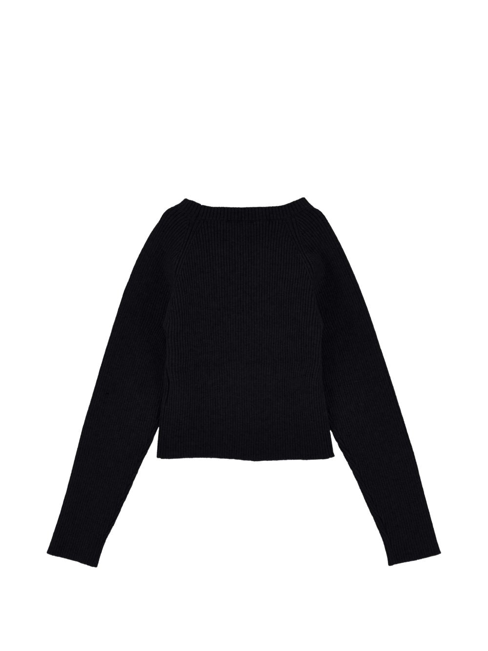 Maglione per bambina Monnalisa Kids nero con design cut-out 49H605 8061 0050 MONNALISA KIDS