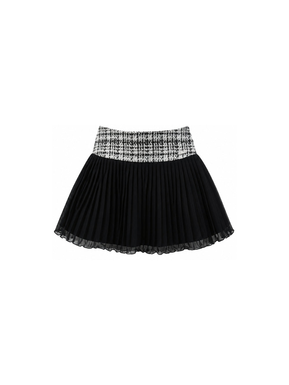 Minigonna per bambina Monnalisa Kids nera plissettata 71H703 8312 9950 MONNALISA KIDS