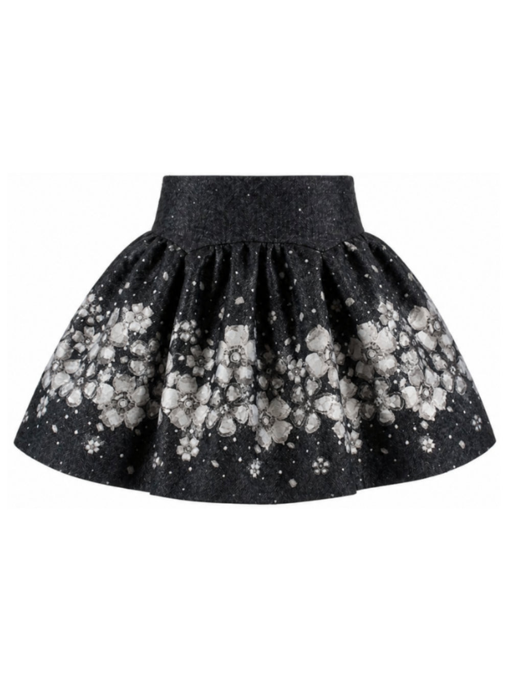 Grigio per bambina Monnalisa Kids grigia con stampa grafica floreale 71H705 8661 5099 MONNALISA KIDS