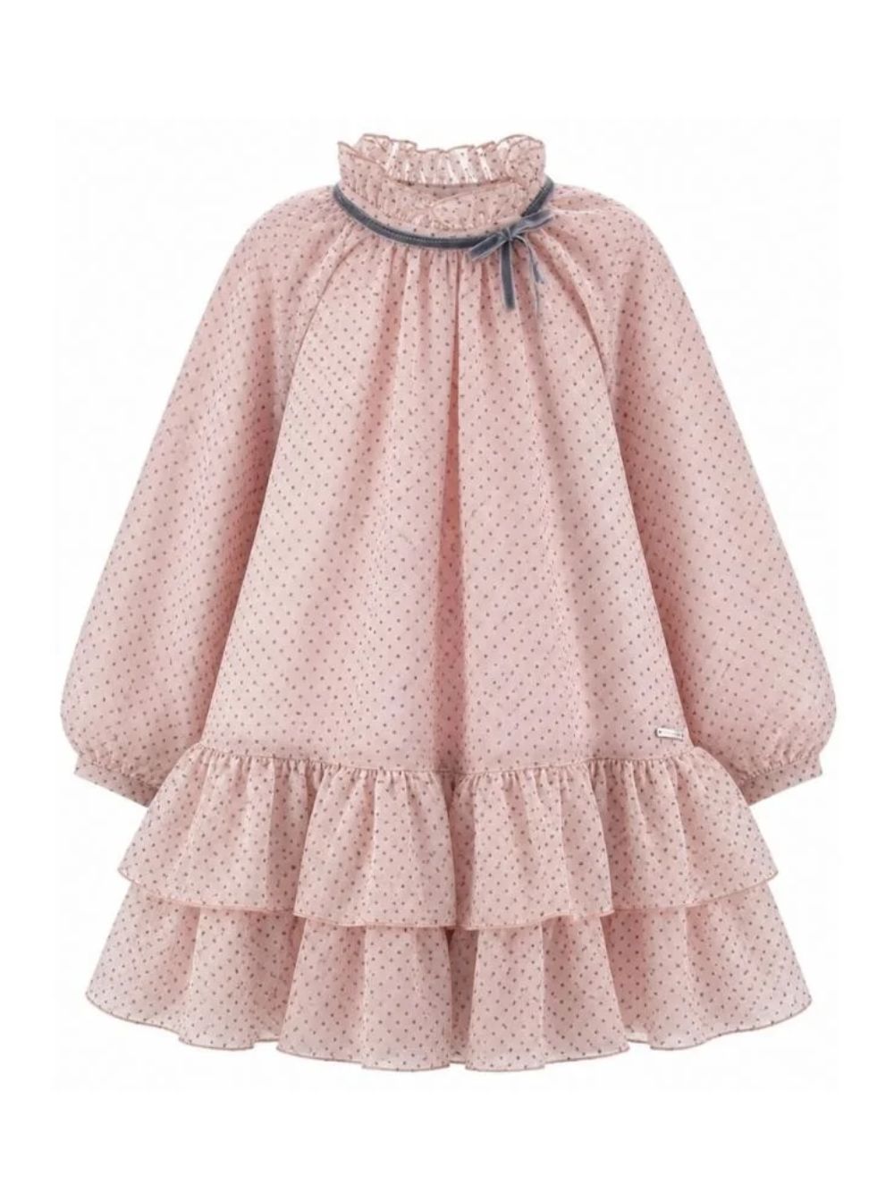Abito per bambina Monnalisa Kids rosa con motivo a pois 71H909 8138 9132 MONNALISA KIDS