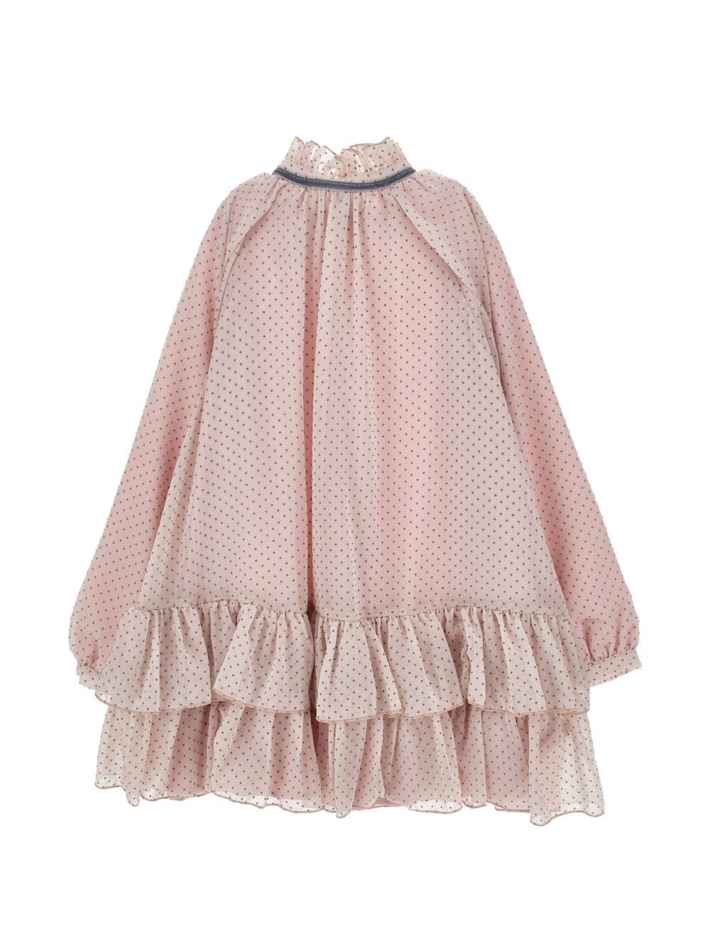 Abito per bambina Monnalisa Kids rosa con motivo a pois 71H909 8138 9132 MONNALISA KIDS