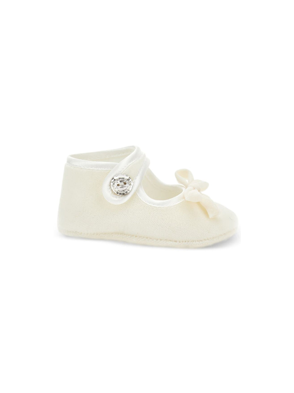 Ballerine per neonata Monnalisa Kids biance con dettaglio con fiocco 73H001 8803 0001 MONNALISA KIDS