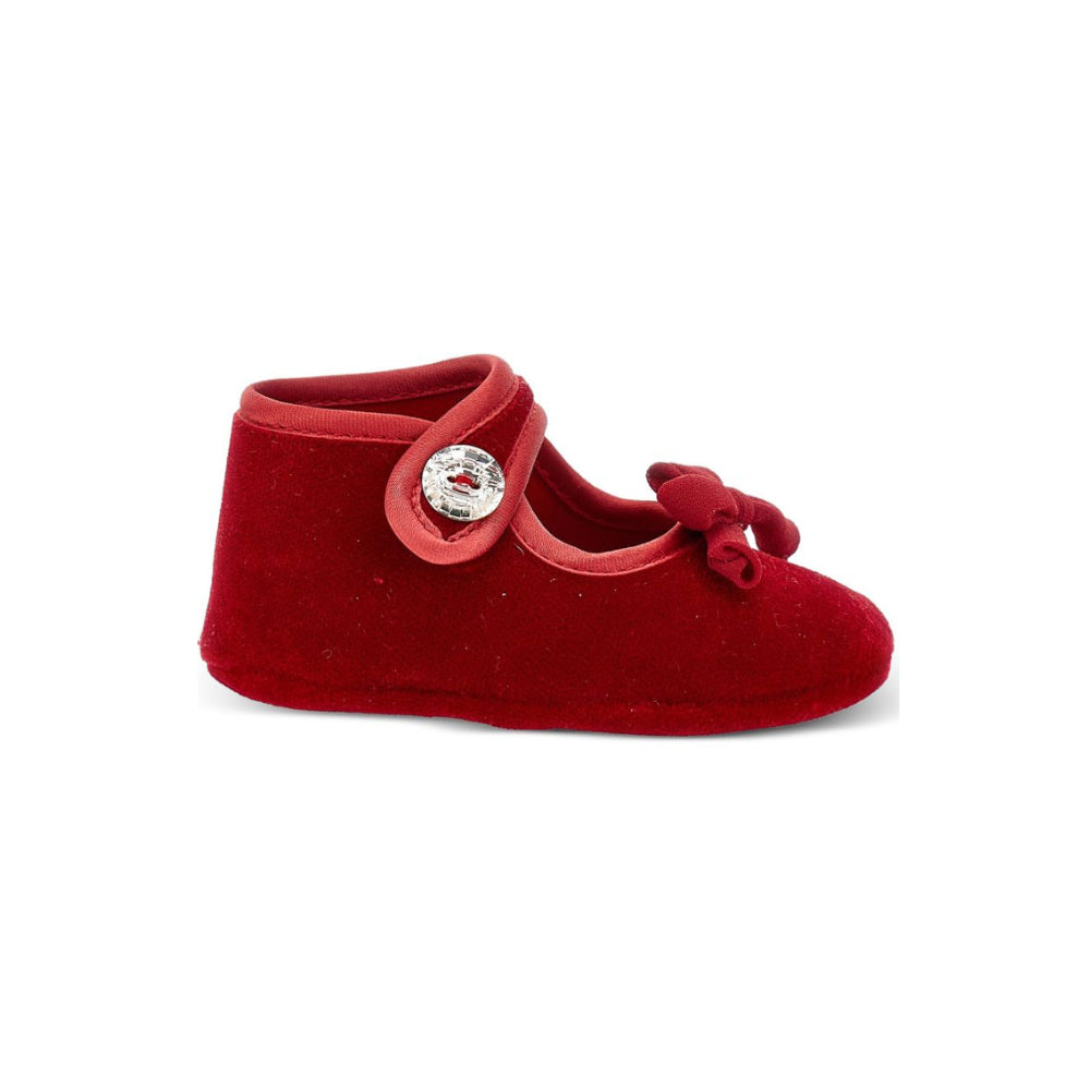 Ballerine per neonata Monnalisa Kids rosse con fiocco 73H001 8803 0043 MONNALISA KIDS