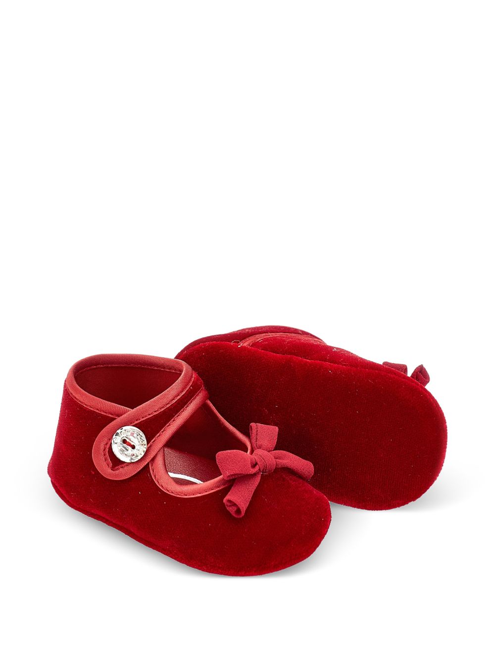 Ballerine per neonata Monnalisa Kids rosse con fiocco 73H001 8803 0043 MONNALISA KIDS