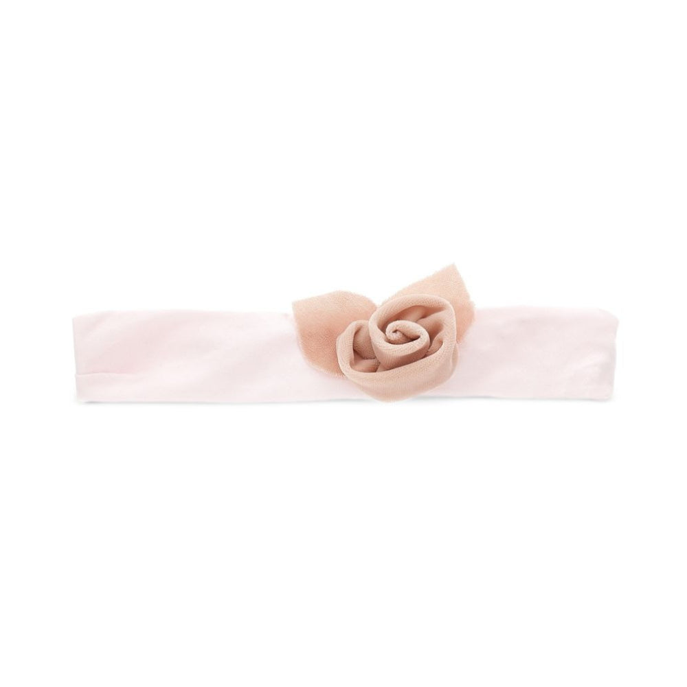 Fascia per neonata Monnalisa Kids rosa con applicazione fiore 73H004 8803 0092 MONNALISA KIDS