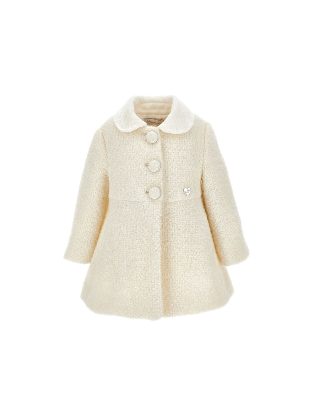 Cappotto per neonata Monnalisa Kids beige con trama bouclé 73H100 8317 0002 MONNALISA KIDS