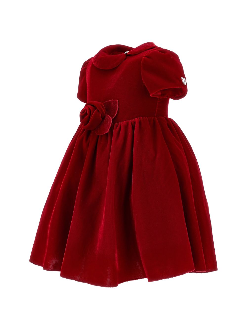 Abito per neonata Monnalisa Kids rosso in velluto 73H901 8803 0043 MONNALISA KIDS
