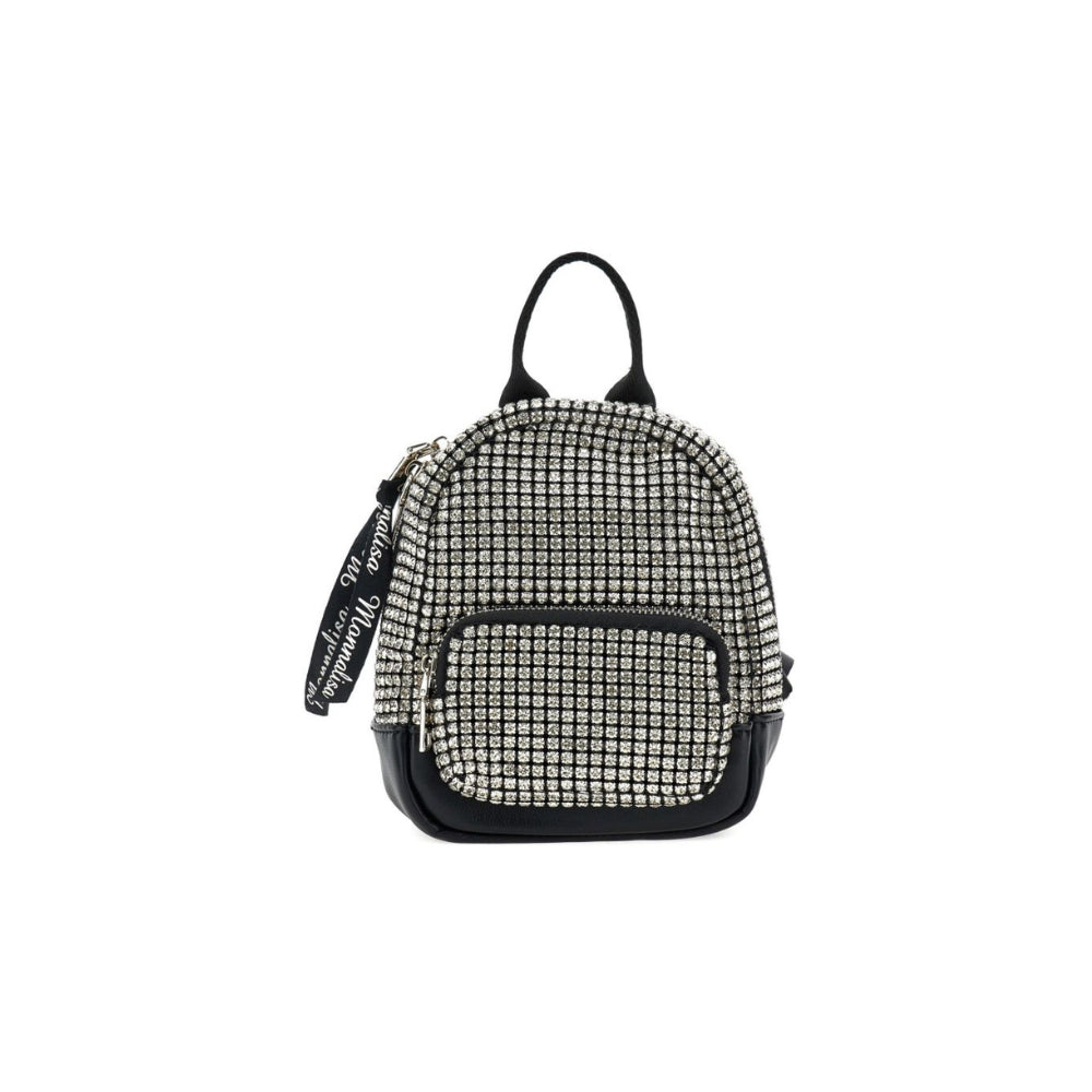 Zaino per bambina Monnalisa Kids nero con dettagli con strass 79H002 8069 0050 MONNALISA KIDS