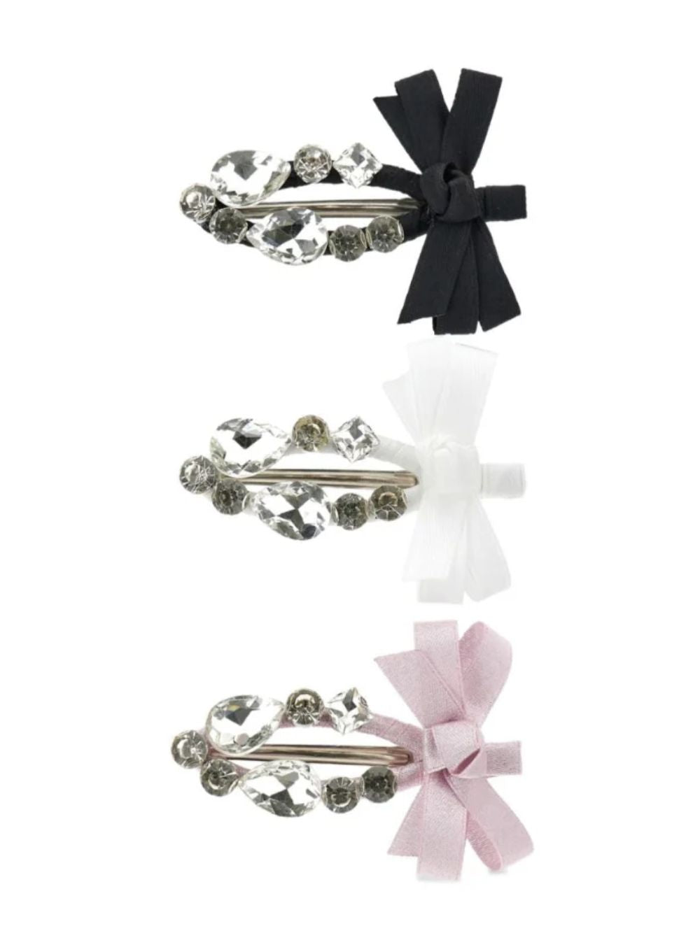 Set di 3 fermagli per bambina Monnalisa Kids multicolore con cristalli 79H099 8088 0084 MONNALISA KIDS
