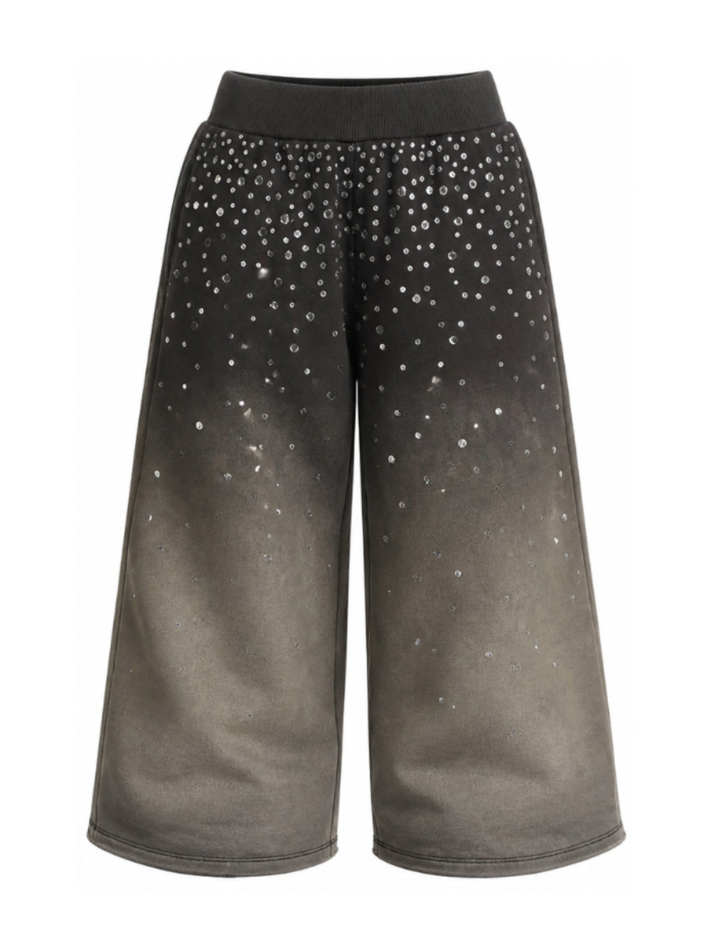 Pantaloni per bambina Monnalisa Kids grigi con effetto sfumato 79H404 8702 0030 MONNALISA KIDS
