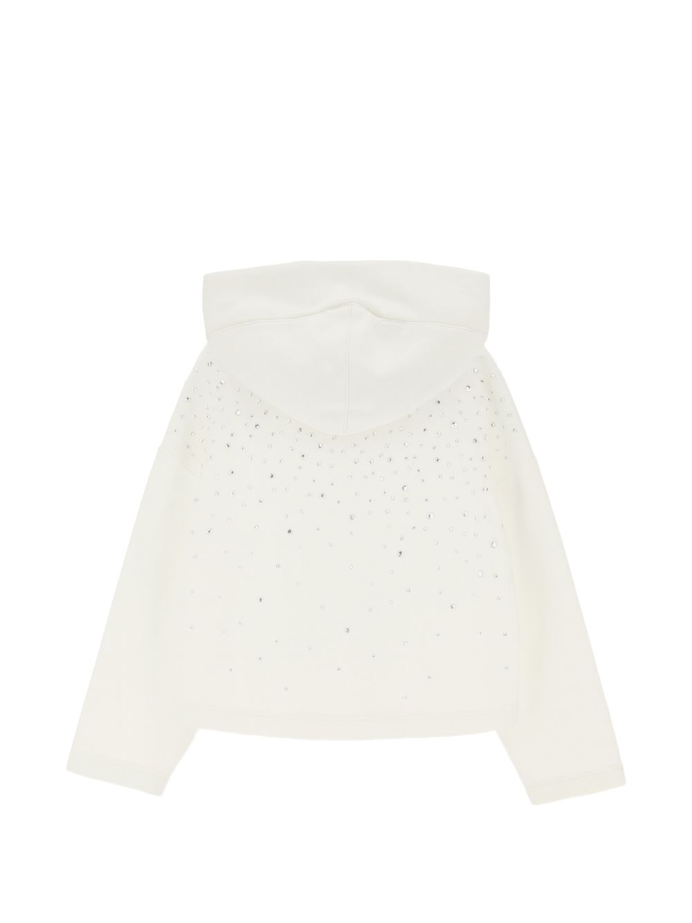 Felpa per bambina Monnalisa Kids bianca con decorazione strass 79H609 8702 0001 MONNALISA KIDS