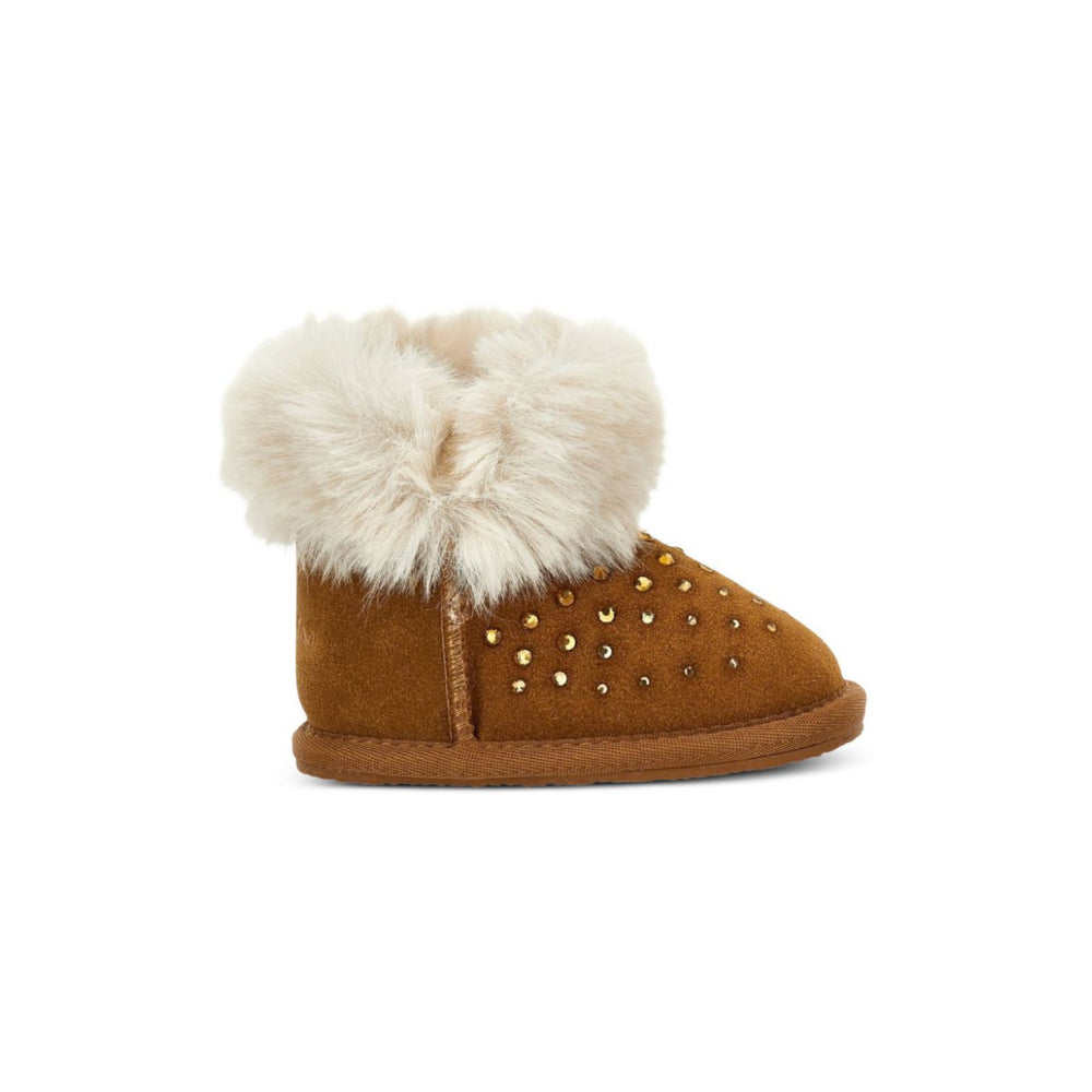 Stivali per bambina Monnalisa Kids marrone con strass 83H003 8775 0006 MONNALISA KIDS
