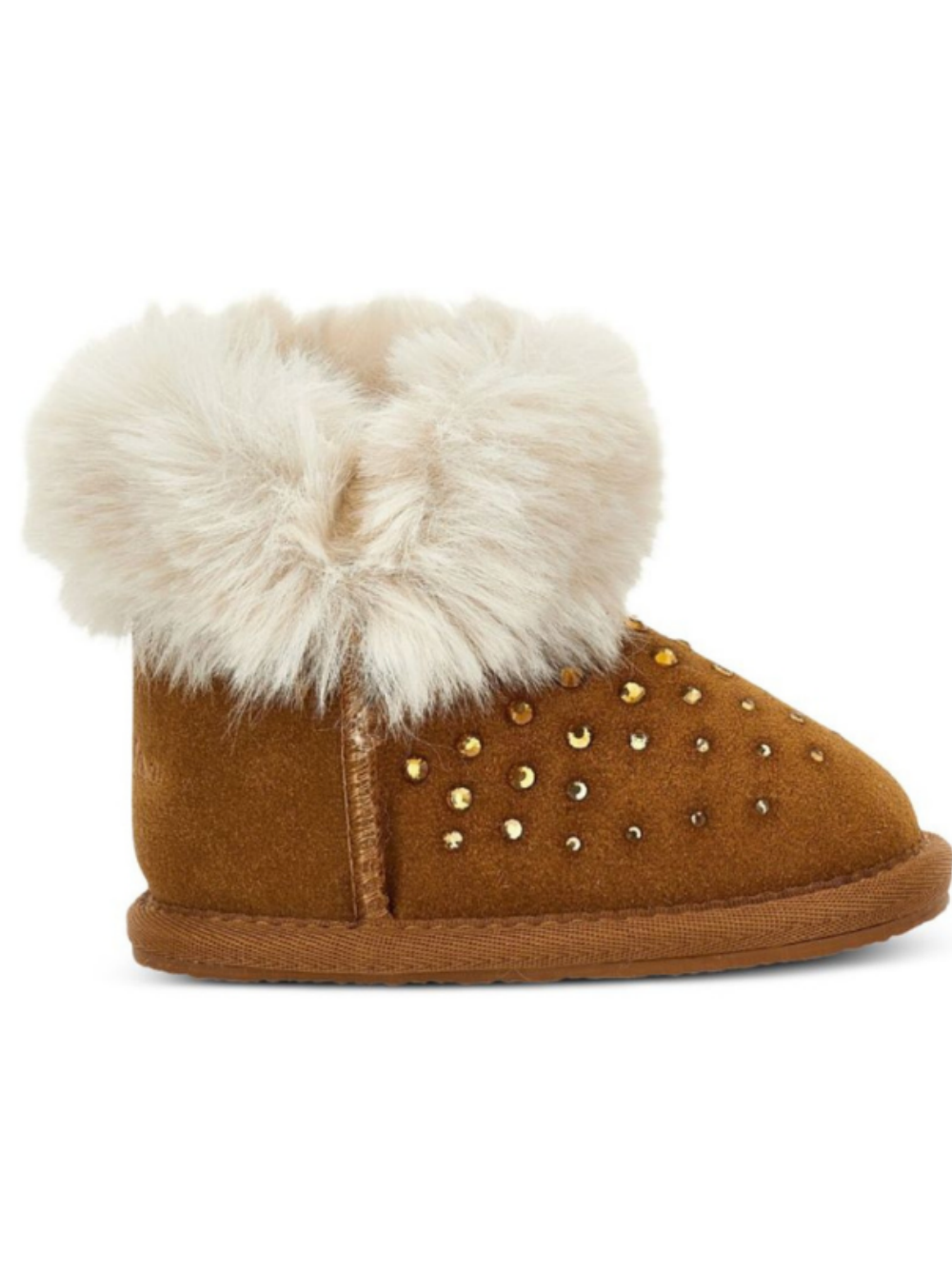 Stivali per bambina Monnalisa Kids marrone con strass 83H003 8775 0006 MONNALISA KIDS