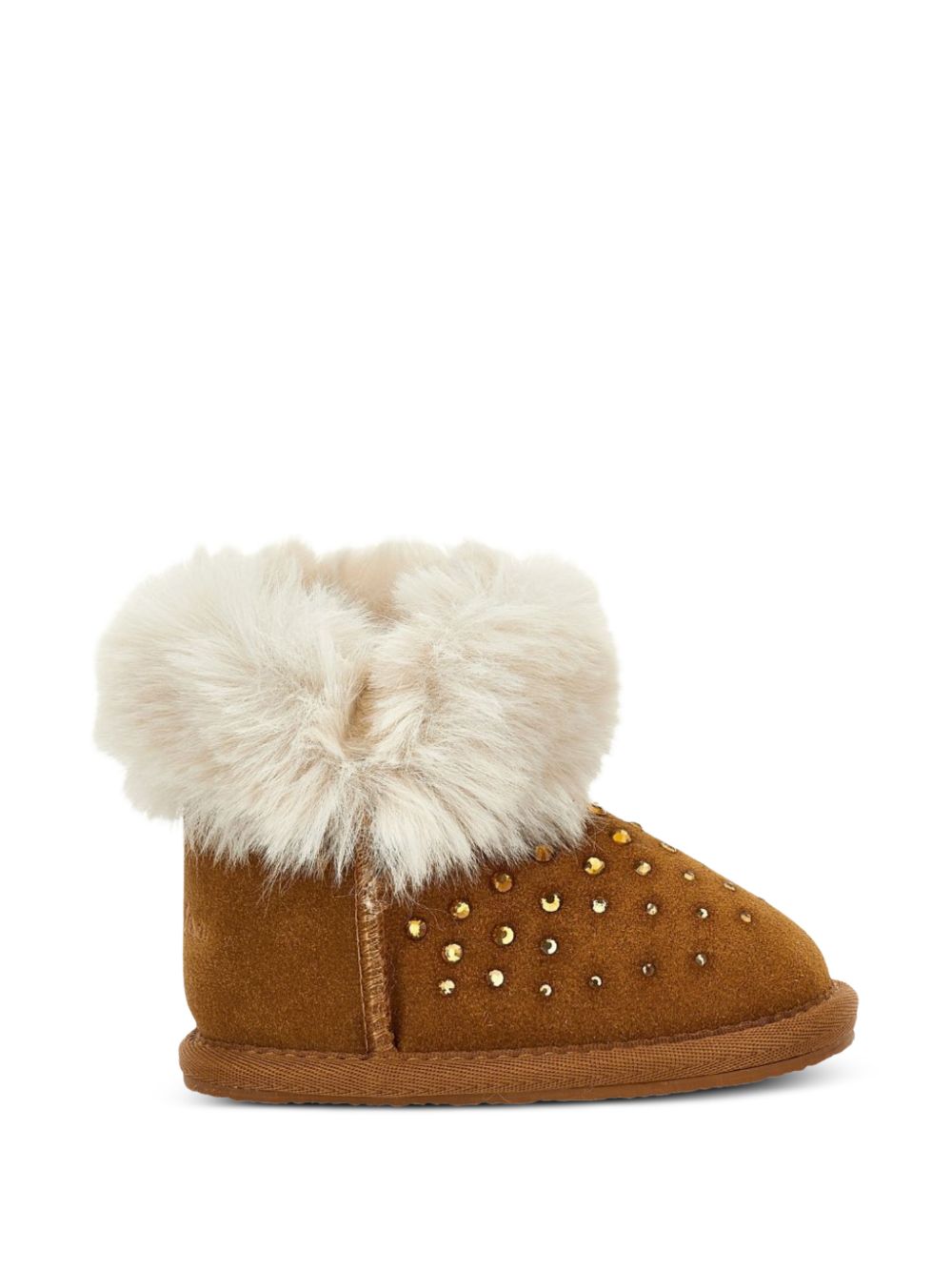 Stivali per bambina Monnalisa Kids marrone con strass 83H003 8775 0006 MONNALISA KIDS