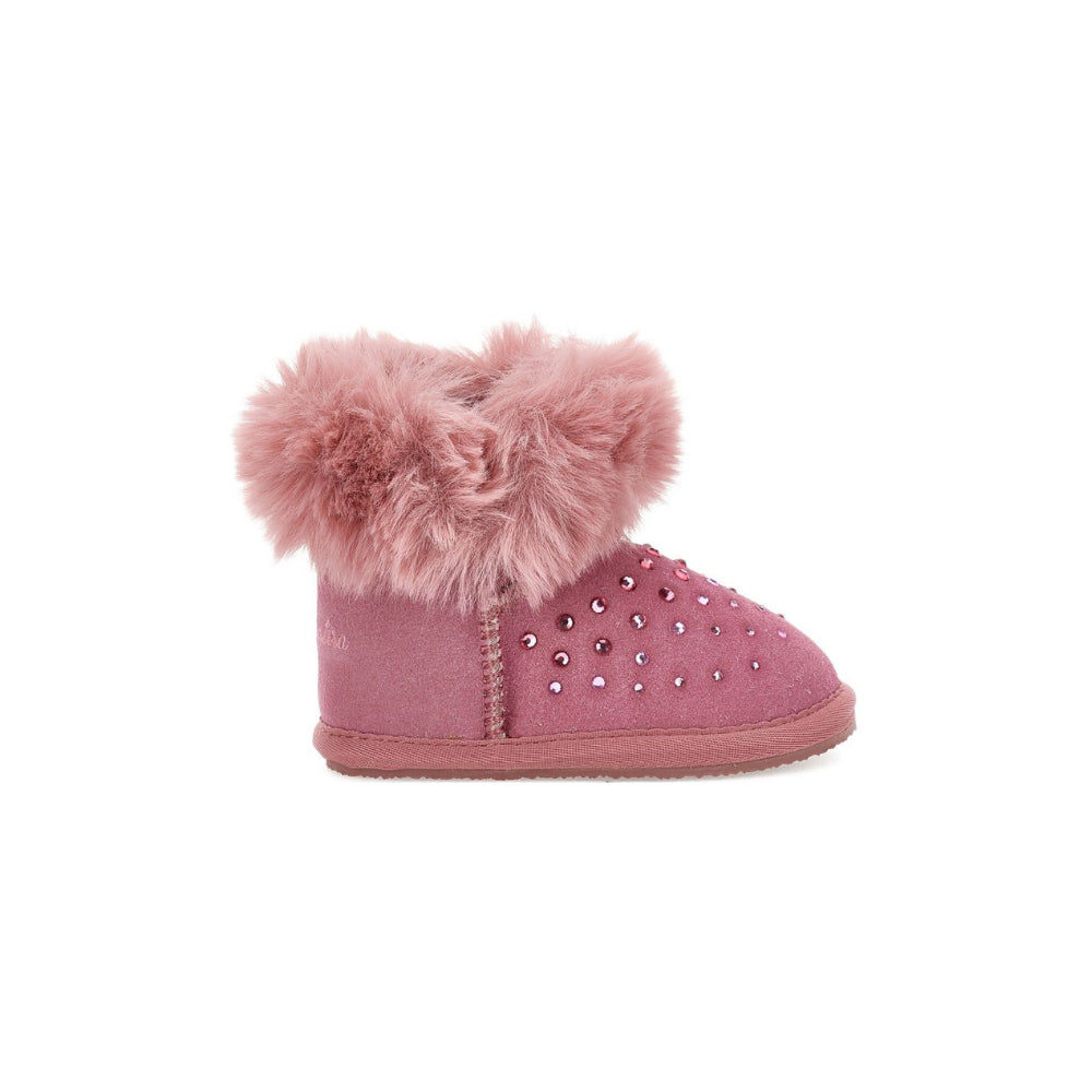 Stivali per bambina Monnalisa Kids rosa con strass 83H003 8775 0063 MONNALISA KIDS