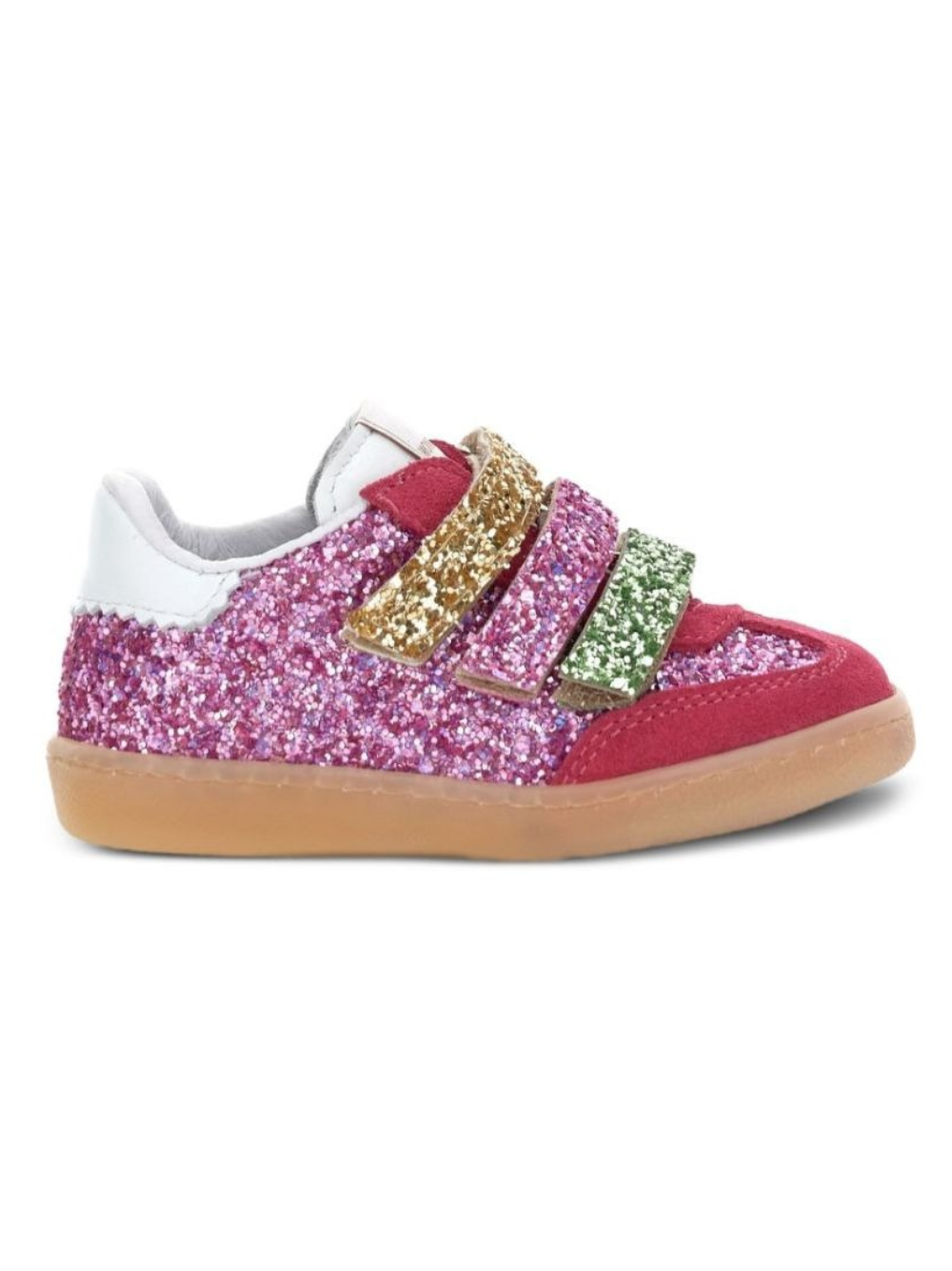 Sneakers per bambina Monnalisa Kids multicolore con decorazione glitter 83H004 8779 0084 MONNALISA KIDS