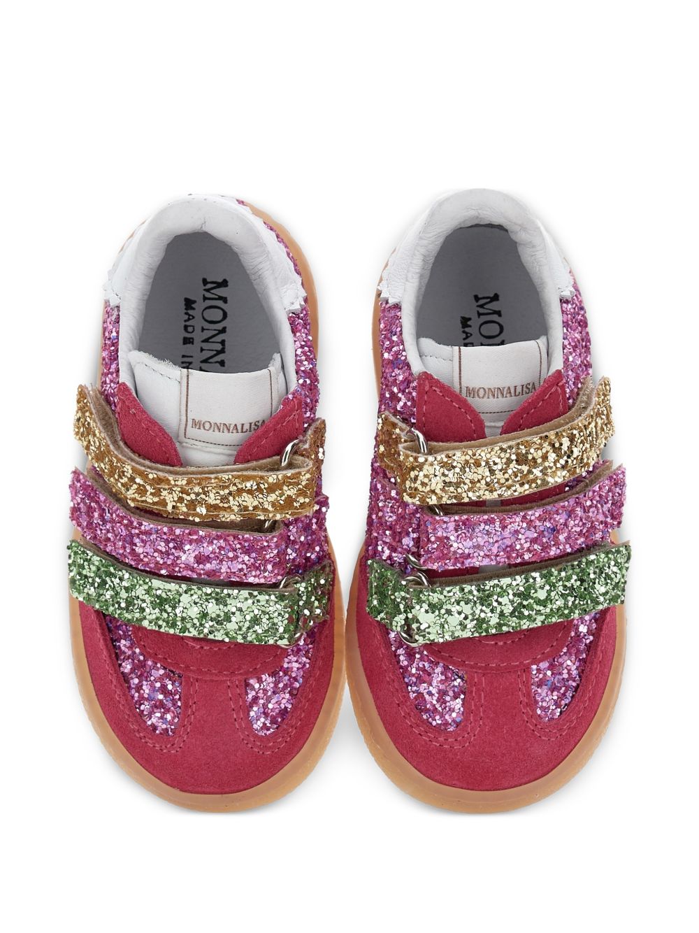 Sneakers per bambina Monnalisa Kids multicolore con decorazione glitter 83H004 8779 0084 MONNALISA KIDS