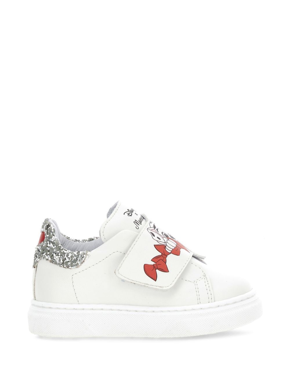 Sneakers per bambina Monnalisa Kids bianche con dettaglio glitter 83H008 8771 0143 MONNALISA KIDS