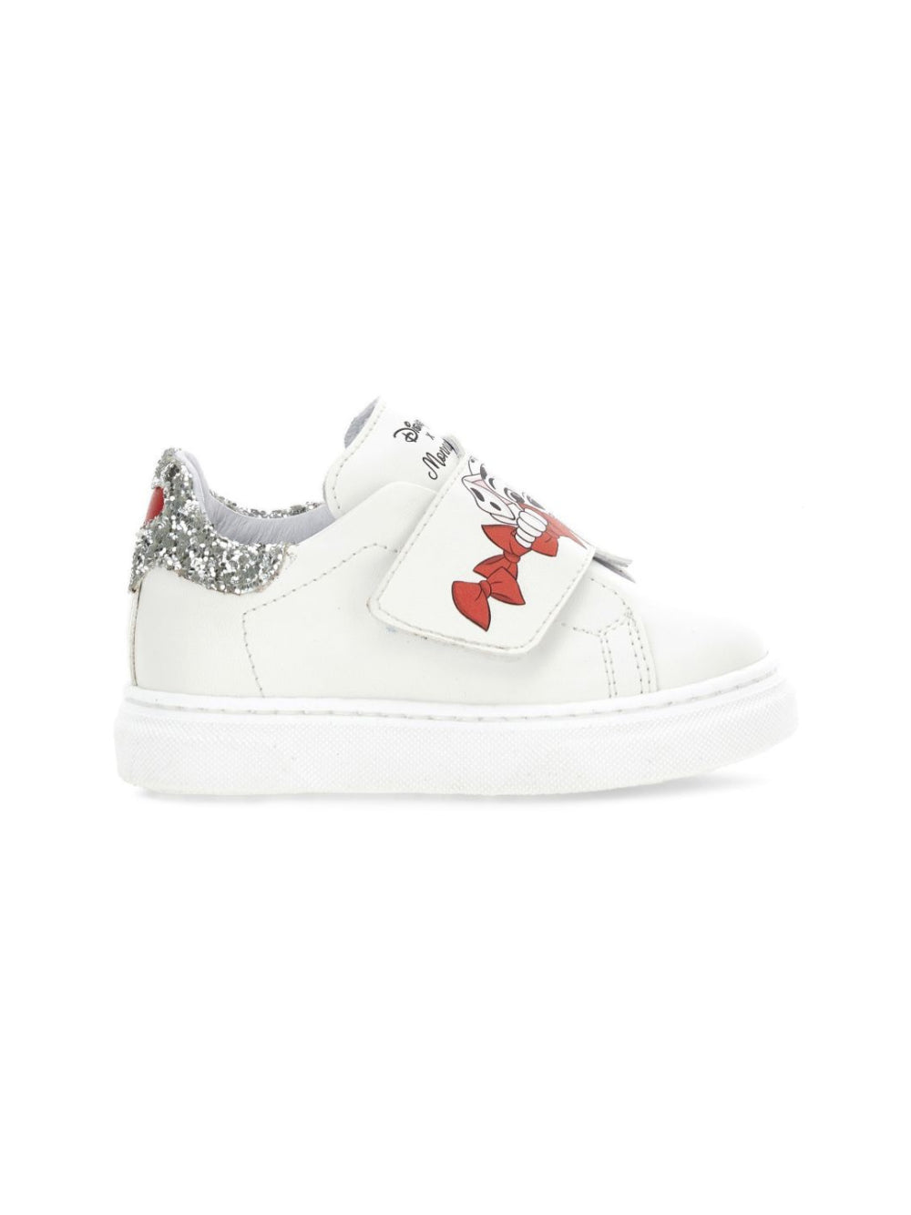 Sneakers per bambina Monnalisa Kids bianche con dettaglio glitter 83H008 8771 0143 MONNALISA KIDS