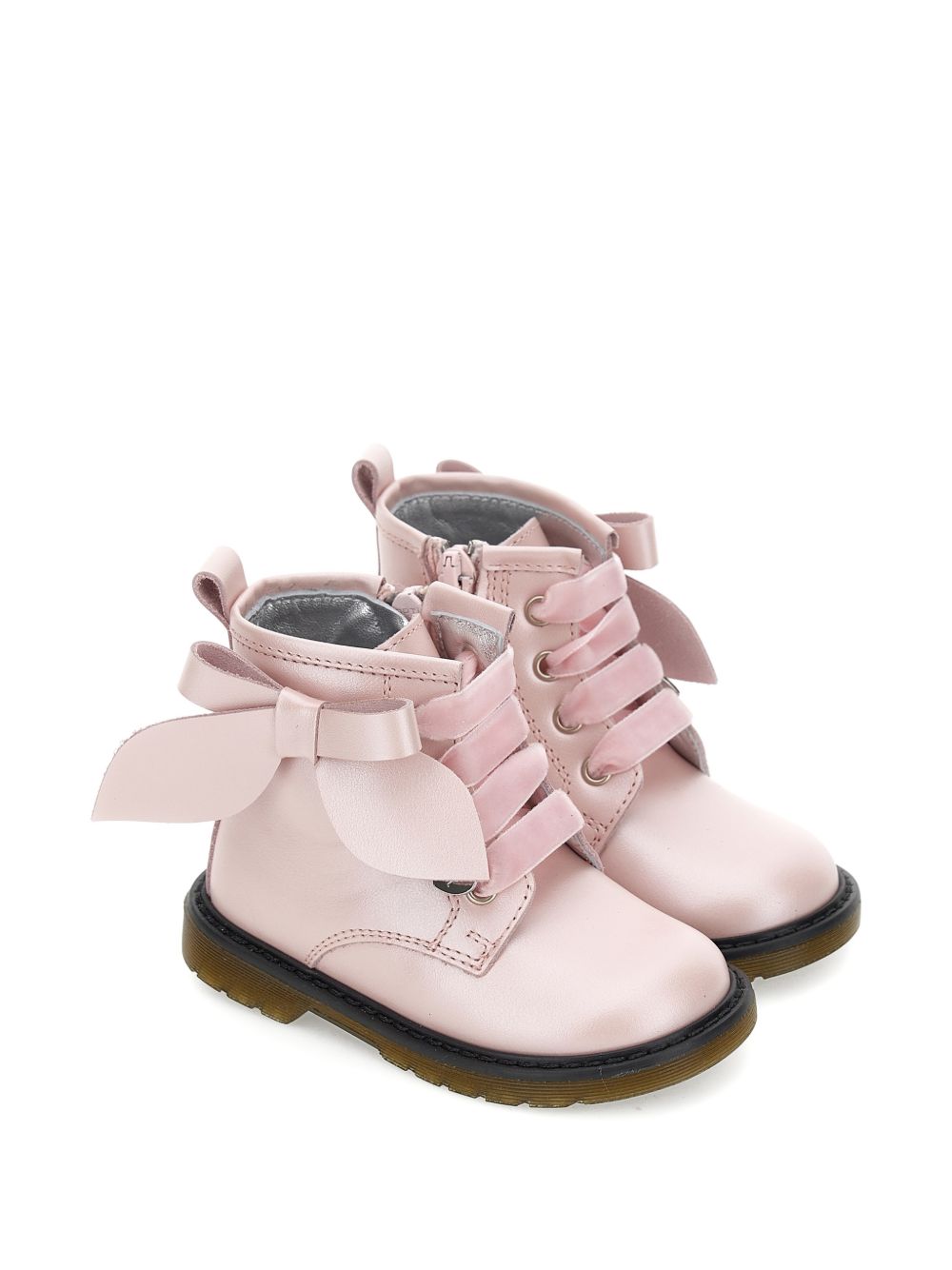 Stivali per bambina Monnalisa Kids rosa con dettaglio fiocco sui lati 83H009 8777 094F MONNALISA KIDS