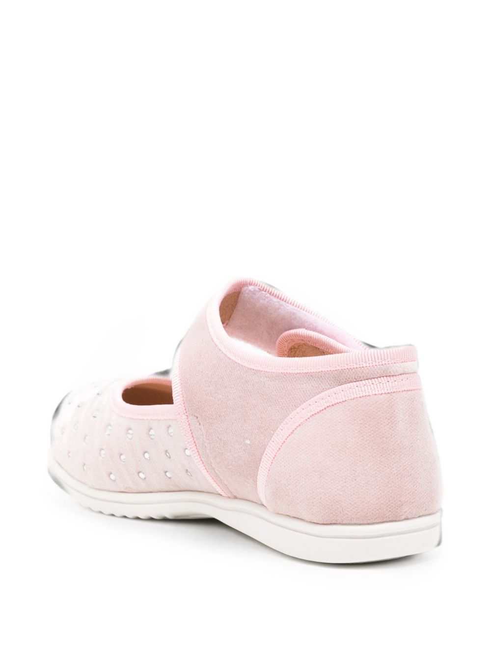 Ballerine per bambina Monnalisa Kids rosa con placca con logo 83H010 8788 094F MONNALISA KIDS