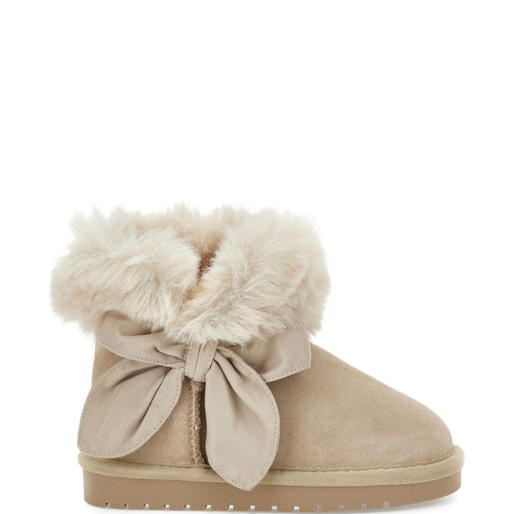 Stivali per bambina Monnalisa Kids beige con fiocco 8CH005 8776 0003 MONNALISA KIDS
