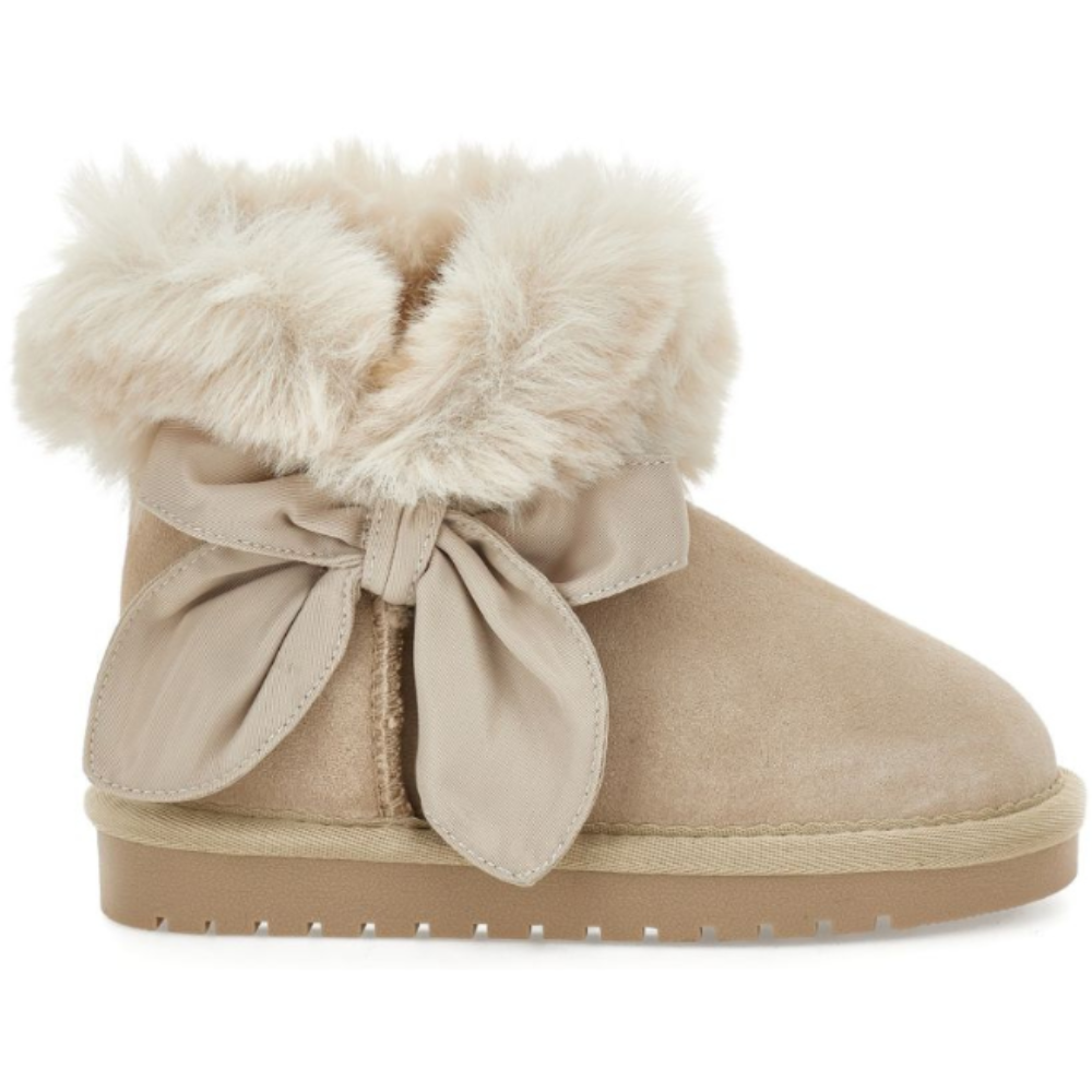 Stivali per bambina Monnalisa Kids beige con fiocco 8CH005 8776 0003 MONNALISA KIDS