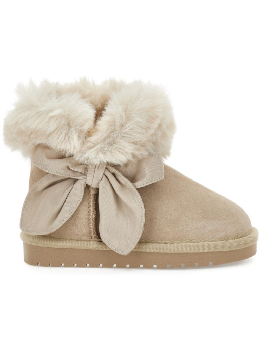 Stivali per bambina Monnalisa Kids beige con fiocco 8CH005 8776 0003 MONNALISA KIDS