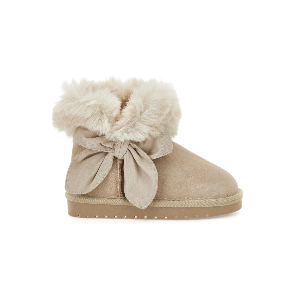 Stivali per bambina Monnalisa Kids beige con fiocco 8CH005 8776 0003 MONNALISA KIDS