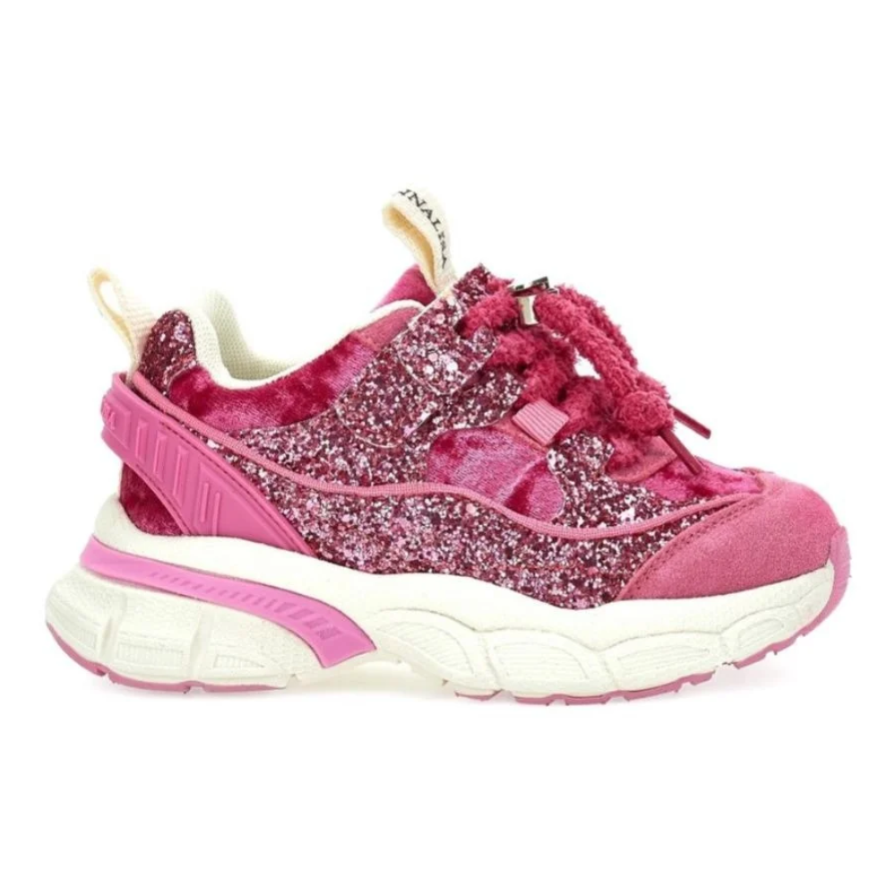 Sneakers per bambina Monnalisa Kids fucsia con dettaglio glitter 8CH006 8773 0069 MONNALISA KIDS