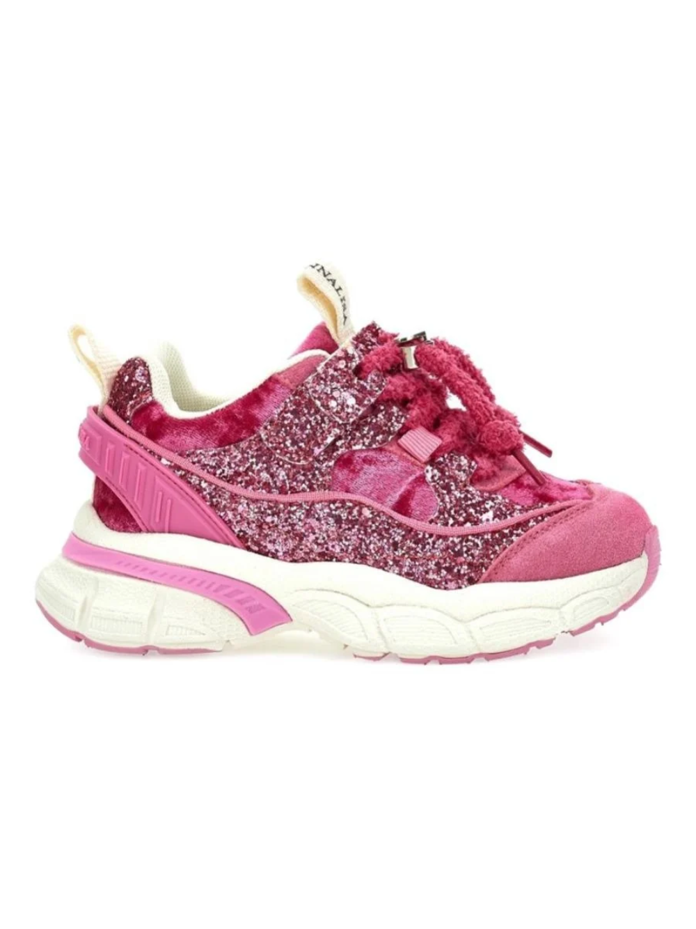 Sneakers per bambina Monnalisa Kids fucsia con dettaglio glitter 8CH006 8773 0069 MONNALISA KIDS