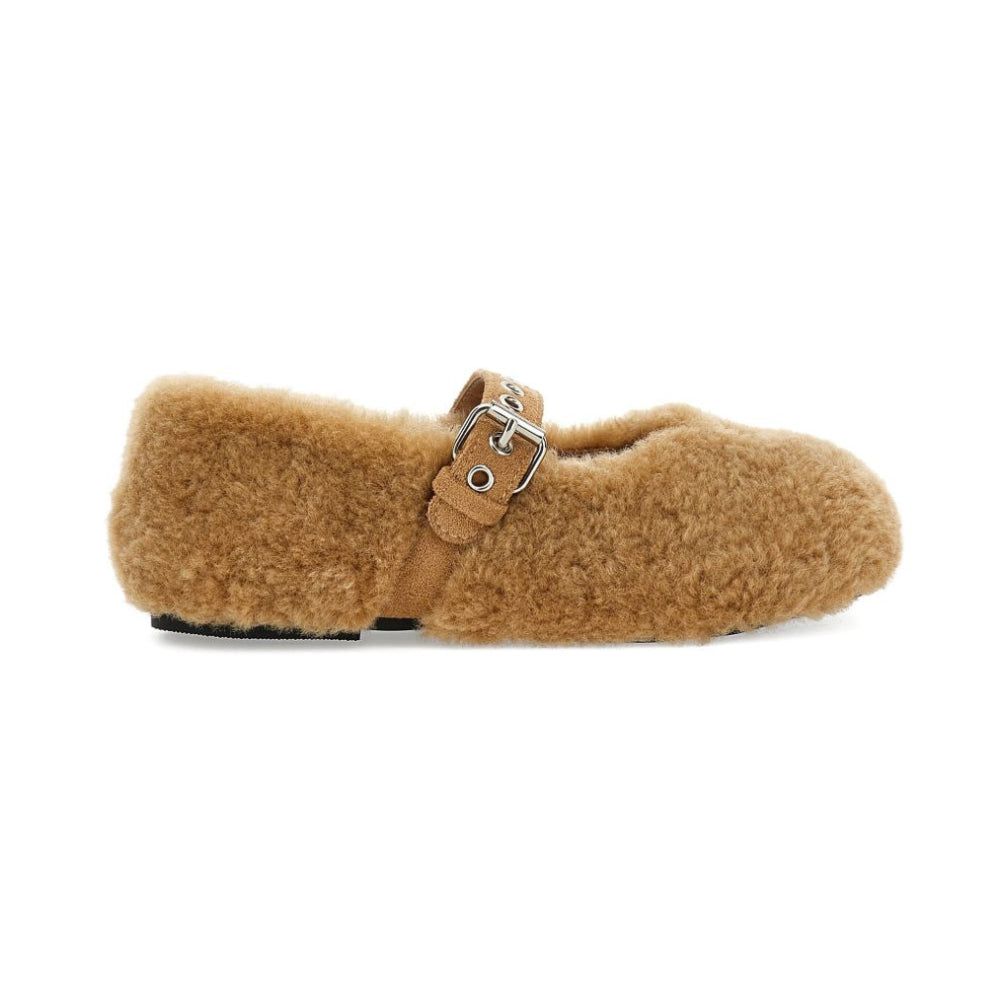 Ballerine per bambina Monnalisa Kids marroni con fibbia 8CH010 8778 0003 MONNALISA KIDS