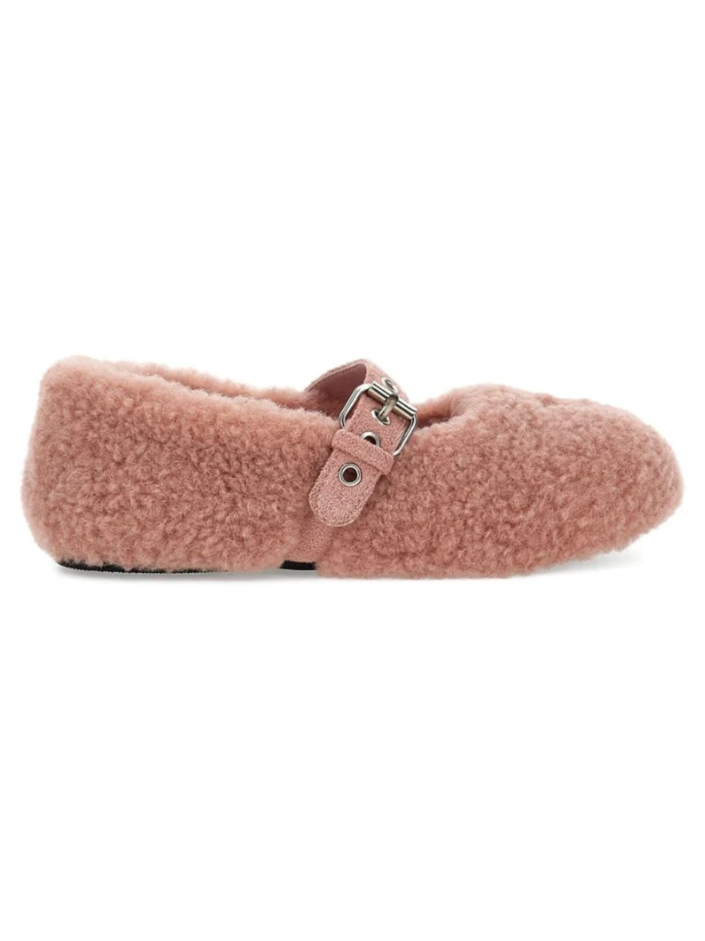 Ballerine per bambina Monnalisa Kids rosa con design in shearling 8CH010 8778 094F MONNALISA KIDS