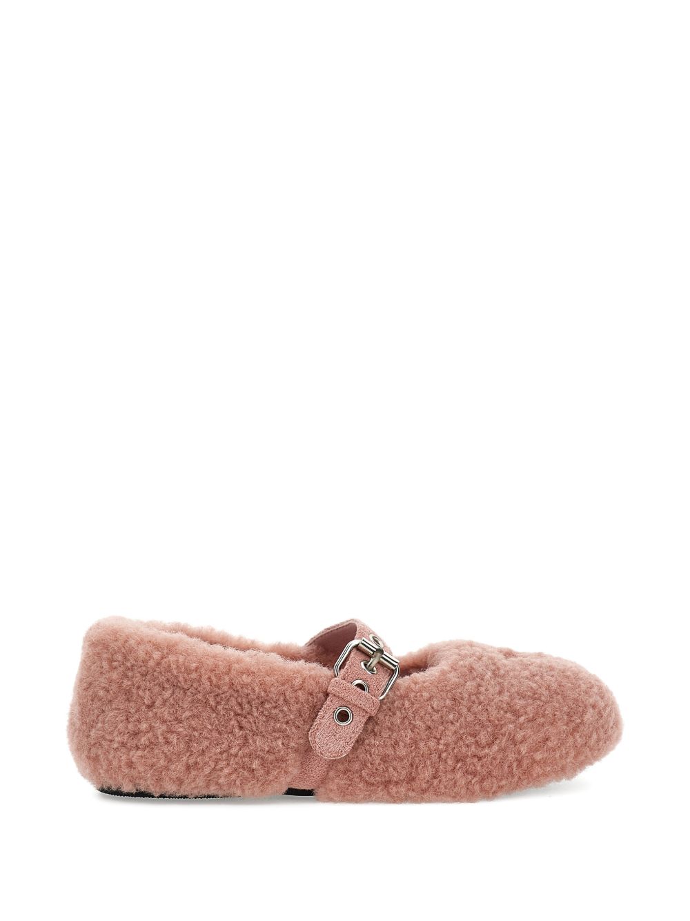 Ballerine per bambina Monnalisa Kids rosa con design in shearling 8CH010 8778 094F MONNALISA KIDS