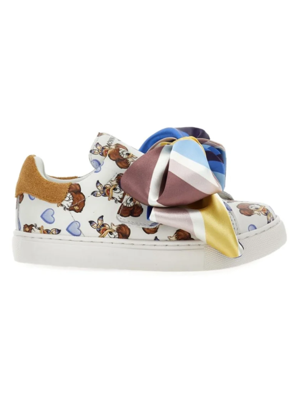 Sneakers per bambina Monnalisa Kids x Disney multicolore con stampa grafica Paperina all-over 8CH014 8771 0156 MONNALISA KIDS