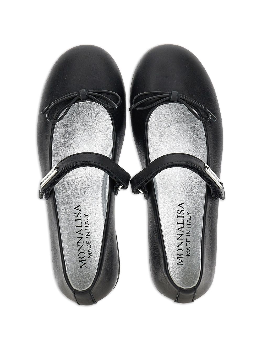 Ballerine per bambina Monnalisa Kids nere con fiocco 8CH015 8786 0050 MONNALISA KIDS