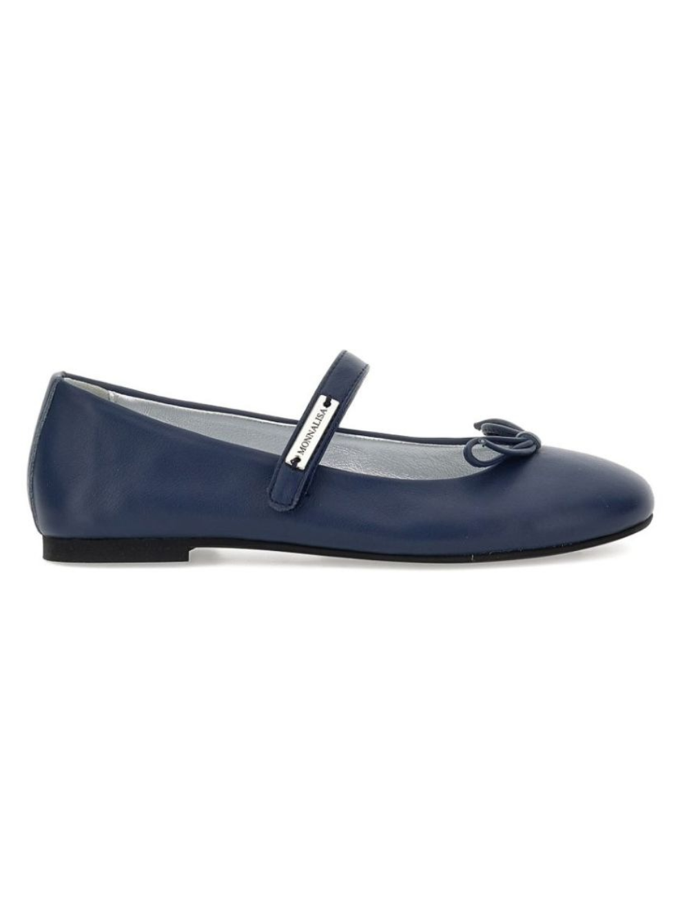 Ballerine per bambina Monnalisa Kids blu con dettaglio fiocco 8CH015 8786 056S MONNALISA KIDS