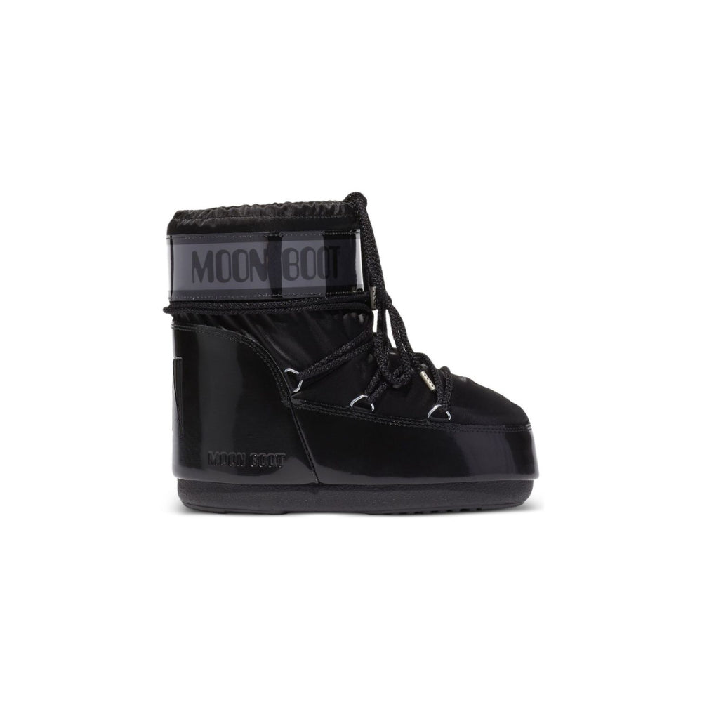 Stivali da neve per bambini Moon Boot Kids neri con dettaglio logo 80D1409350 N001 MOON BOOT KIDS